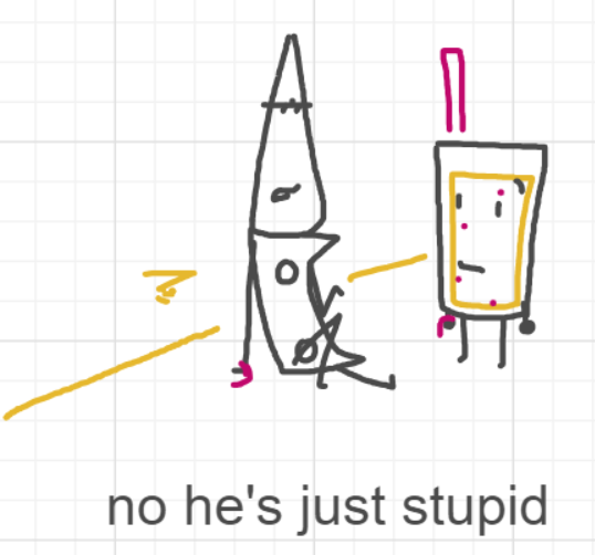 A panel from Running Duos, episode four of the Board Boards object show by Furretwalk/WalkingFurret.